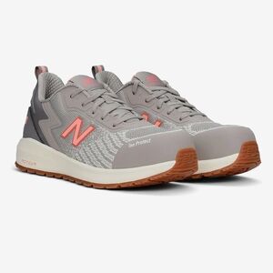 New Balance Gray and Pink Sneakers with Chunky Design